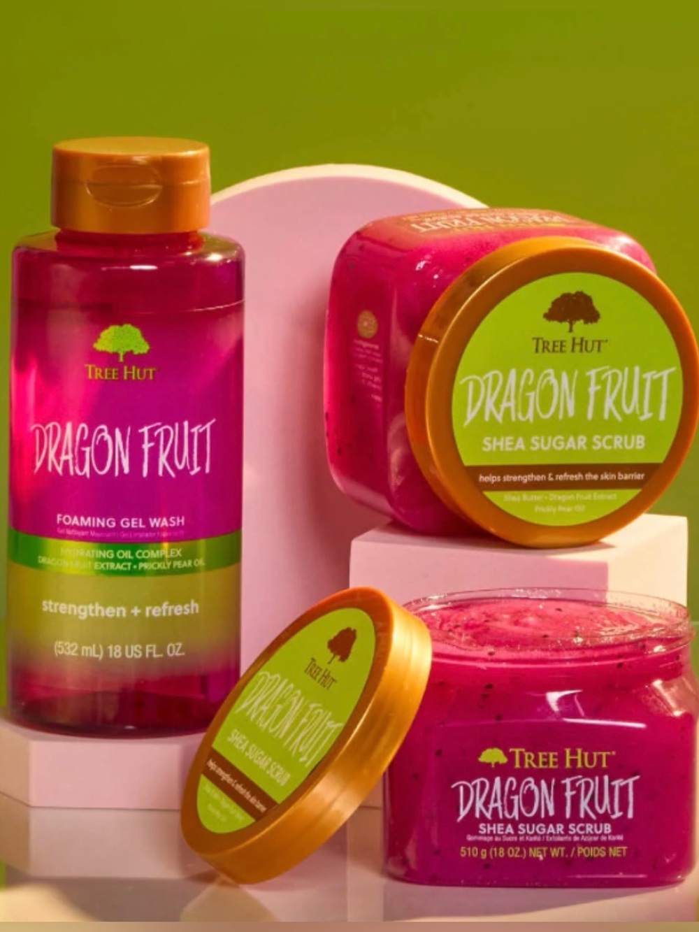 New Tree Hut Dragon Fruit Body Wash & Scrub